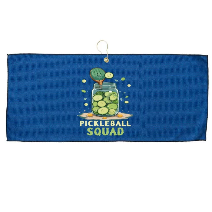 Funny Pickleball Squad Large Microfiber Waffle Golf Towel