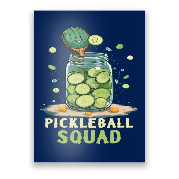 Funny Pickleball Squad Poster