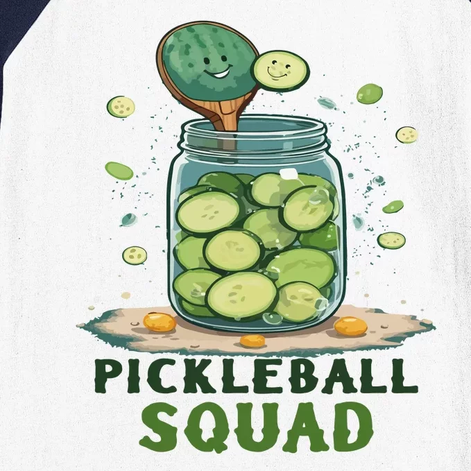 Funny Pickleball Squad Baseball Sleeve Shirt