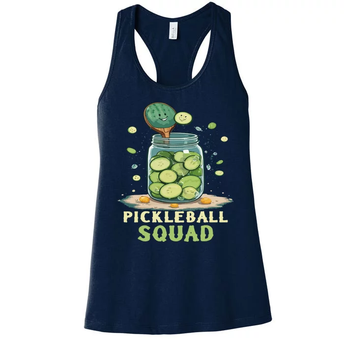 Funny Pickleball Squad Women's Racerback Tank