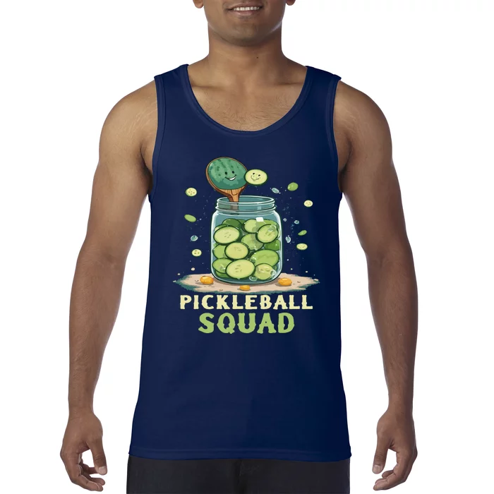 Funny Pickleball Squad Tank Top