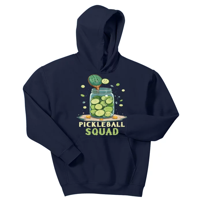 Funny Pickleball Squad Kids Hoodie