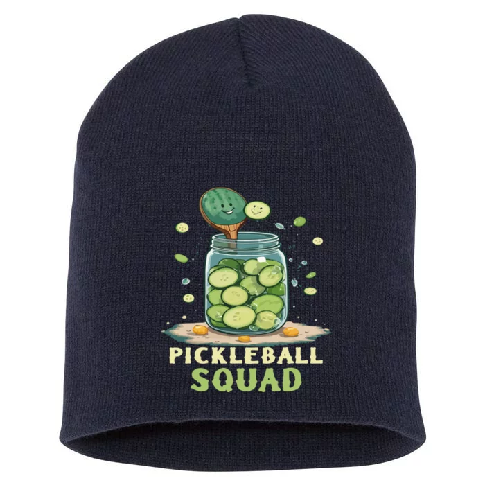 Funny Pickleball Squad Short Acrylic Beanie