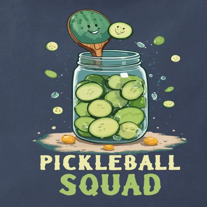 Funny Pickleball Squad Zip Tote Bag