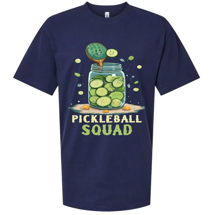 Funny Pickleball Squad Sueded Cloud Jersey T-Shirt