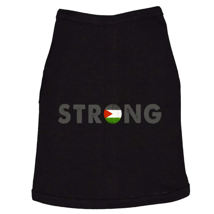 Free Palestine Strong Doggie Tank