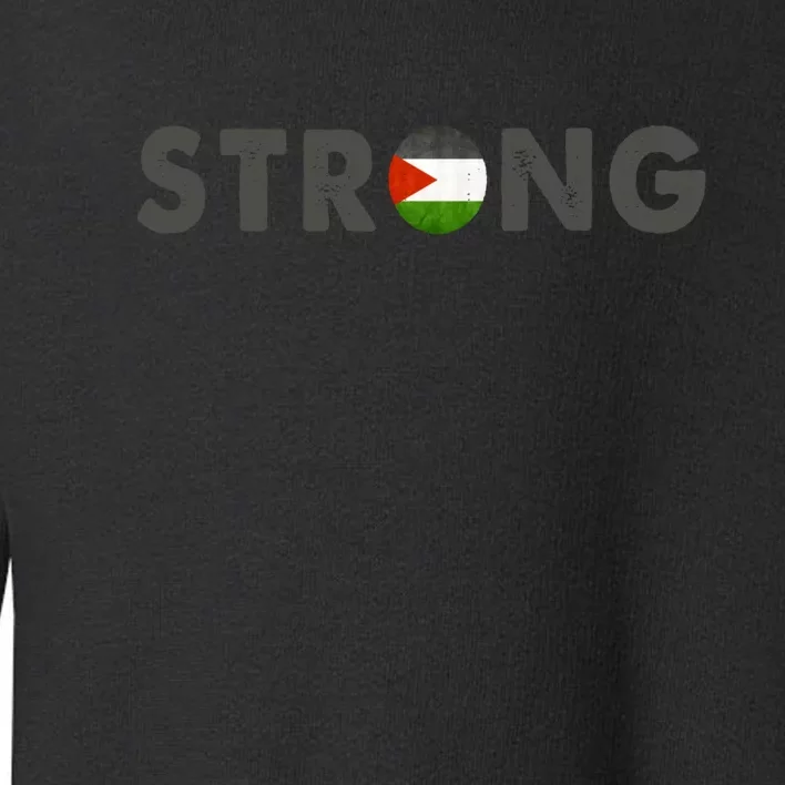 Free Palestine Strong Toddler Sweatshirt