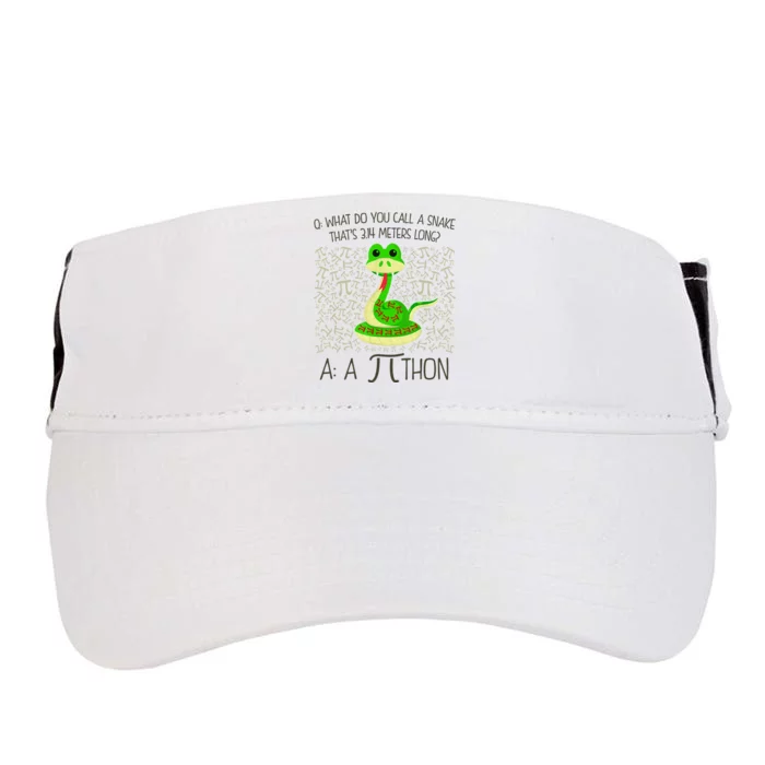 Funny Python Snake Pi Day Adult Drive Performance Visor