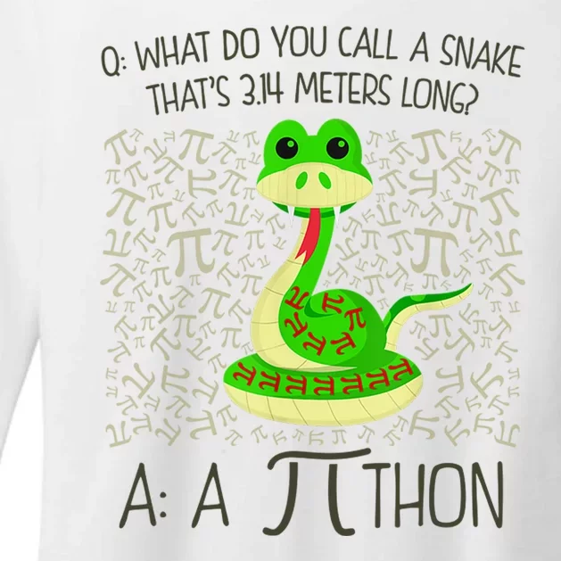 Funny Python Snake Pi Day Womens CVC Long Sleeve Shirt