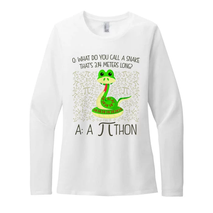 Funny Python Snake Pi Day Womens CVC Long Sleeve Shirt