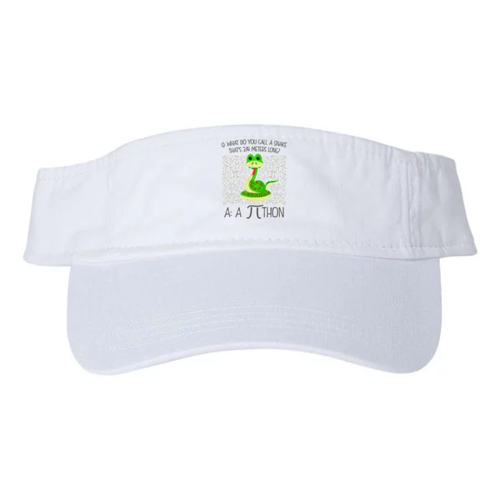 Funny Python Snake Pi Day Valucap Bio-Washed Visor