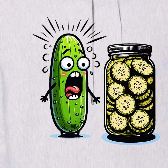 Funny Pickle Surprise A Cucumber And A Jar Of Sliced Pickles Premium Hoodie