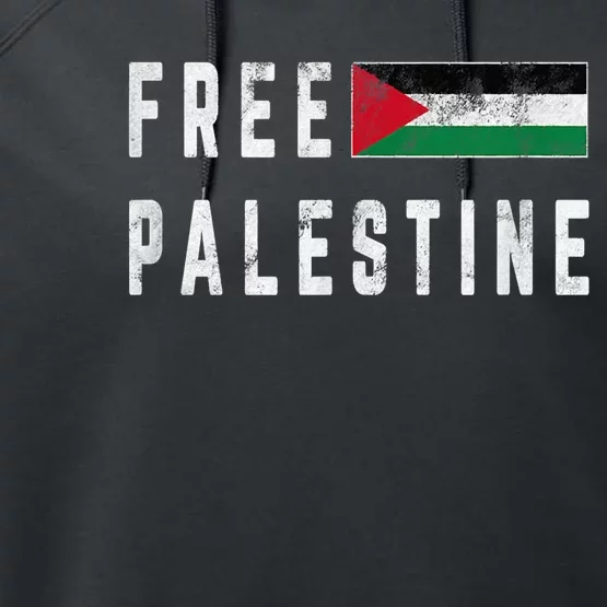 Free Palestine Strong Performance Fleece Hoodie