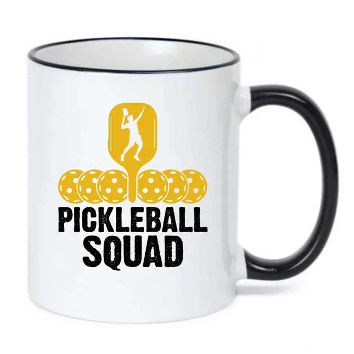 Funny Pickleball Squad Sport Gift Pickleball Player Black Color Changing Mug