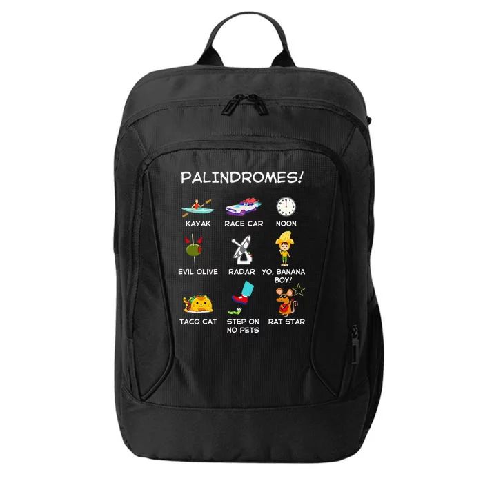 Funny Palindromes Set For Palindromists Word Play Games Pun City Backpack