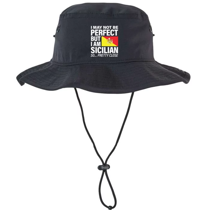 Funny Perfect Sicilian Flag Design SICILIA I Love Sicily Legacy Cool Fit Booney Bucket Hat