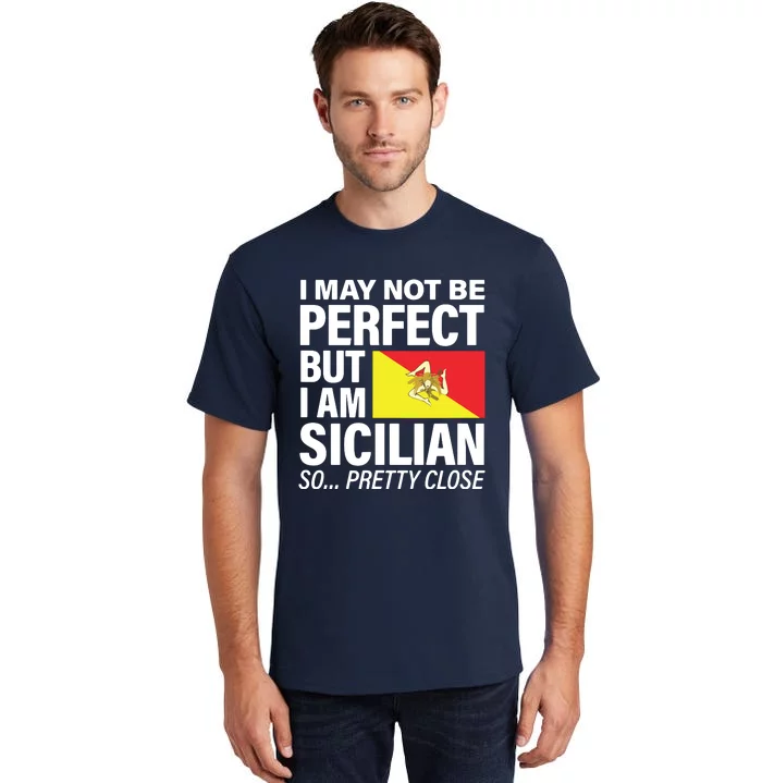 Funny Perfect Sicilian Flag Design SICILIA I Love Sicily Tall T-Shirt