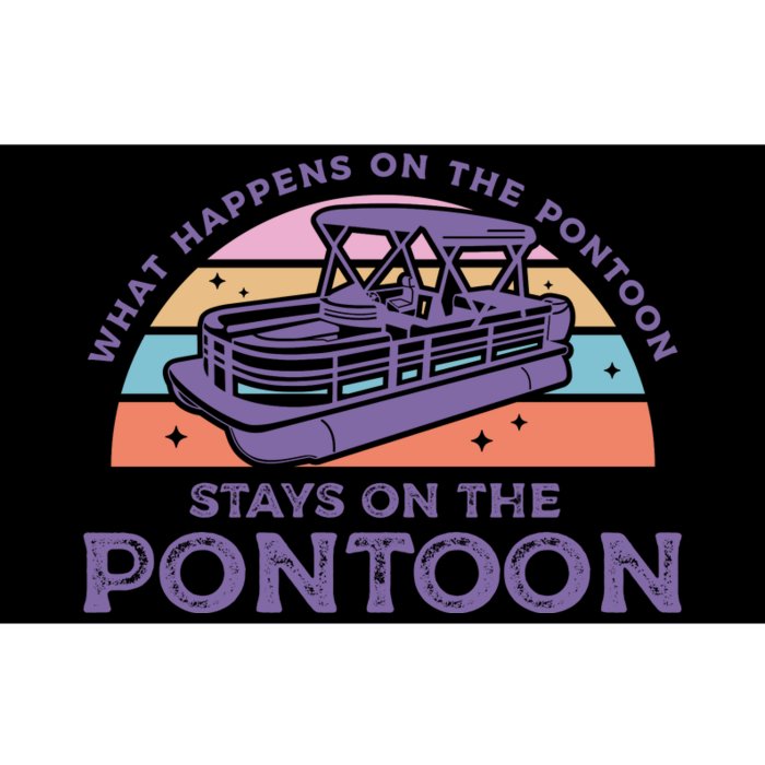 Funny Pontoon Saying Gift Pontooning Bumper Sticker