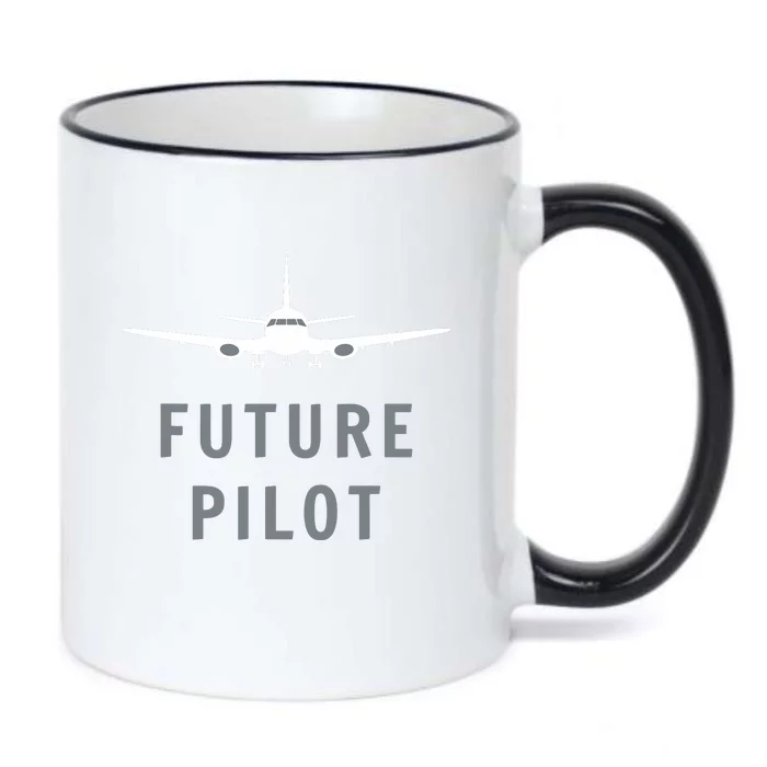 Future Pilot Shirts Airplane Pilot Aviation Gift Black Color Changing Mug