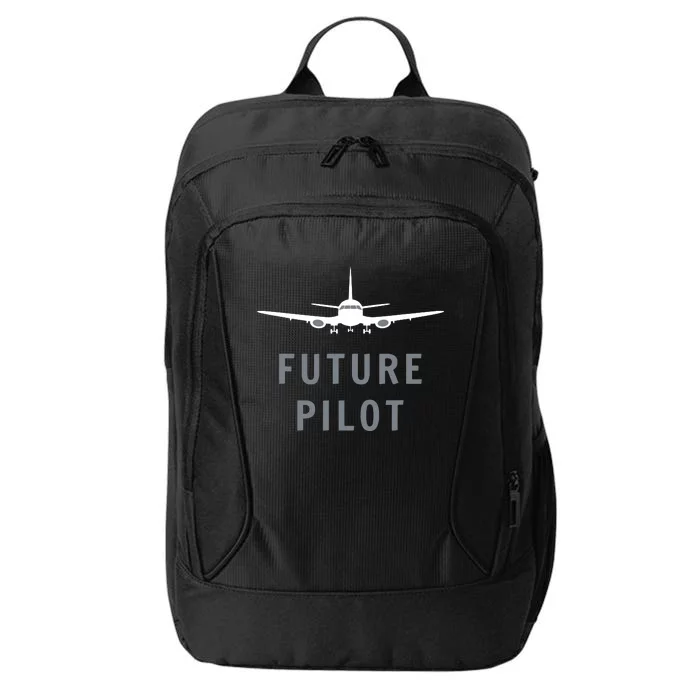 Future Pilot Shirts Airplane Pilot Aviation Gift City Backpack