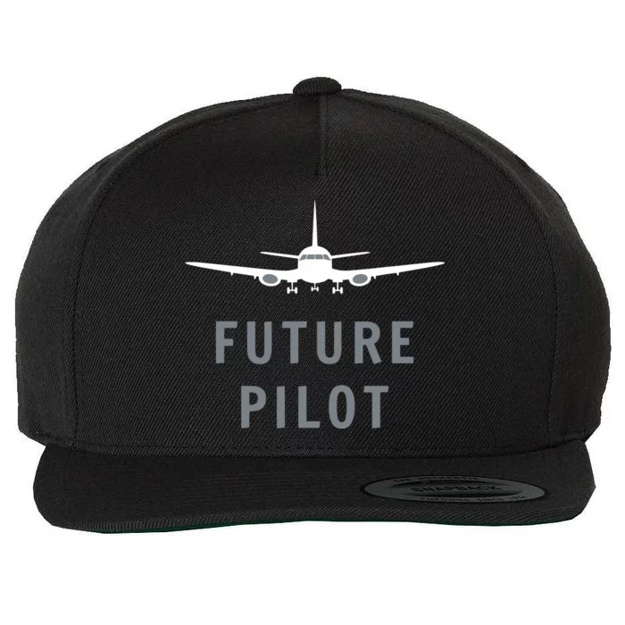 Future Pilot Shirts Airplane Pilot Aviation Gift Wool Snapback Cap