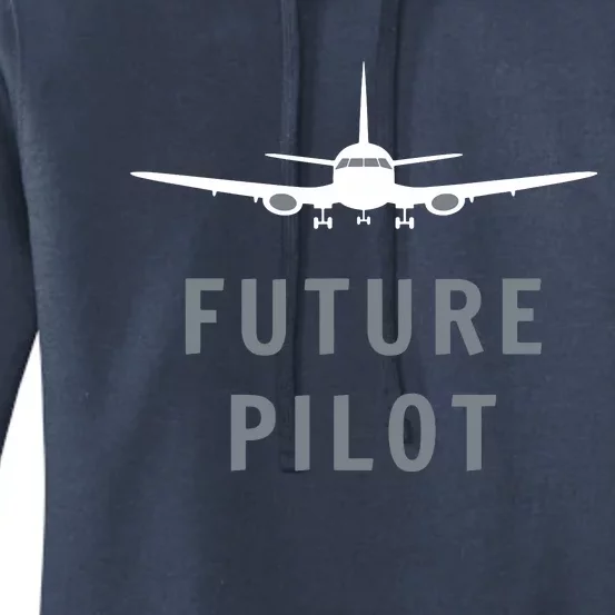 Future Pilot Shirts Airplane Pilot Aviation Gift Women's Pullover Hoodie