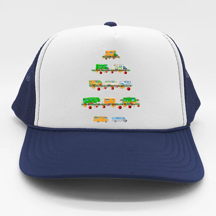 Family Pj Sets Christmas Matching Camping Truck Xmas Tree Trucker Hat