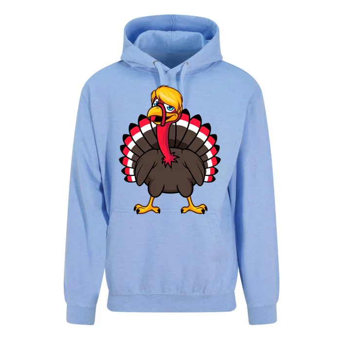 Funny President Trump Hair Gobble Turkey Thanksgiving Day Great Gift Unisex Surf Hoodie