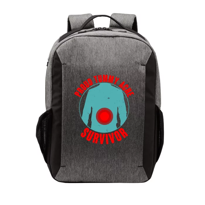 Funny Proud Tummy Ache Survivor Vector Backpack