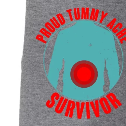 Funny Proud Tummy Ache Survivor Doggie 3-End Fleece Hoodie