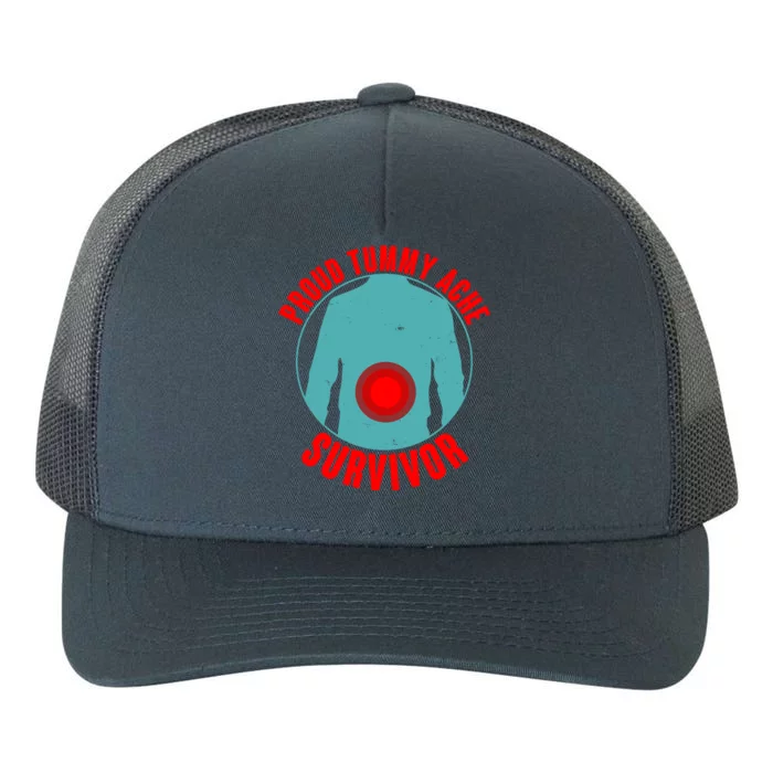 Funny Proud Tummy Ache Survivor Yupoong Adult 5-Panel Trucker Hat