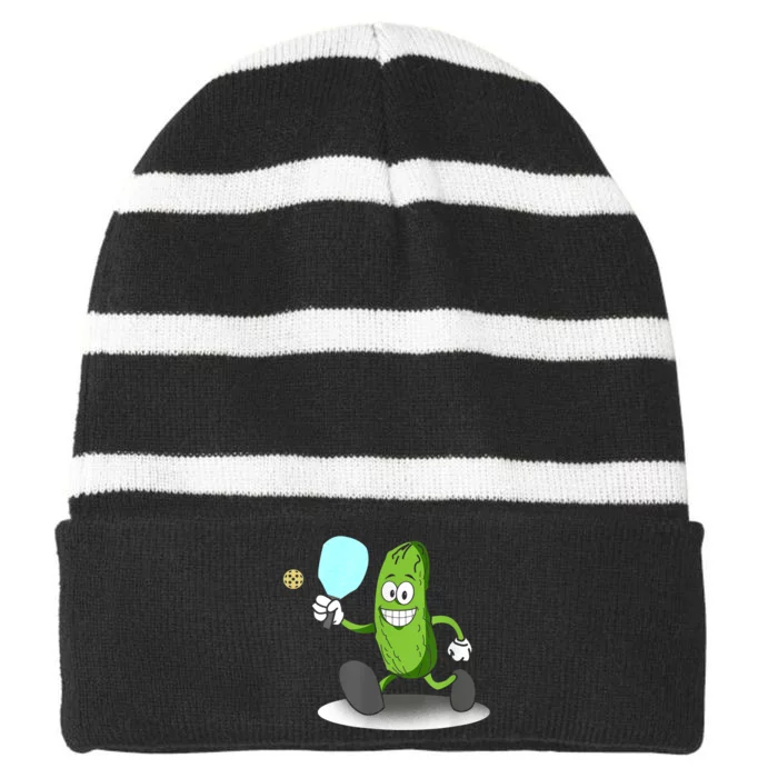 Funny Pickleball Tshirt TShirt Striped Beanie with Solid Band