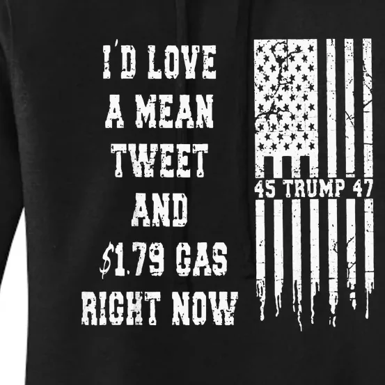 Funny Pro Trump Fathers Day Gas Prices Mean Tweets July 4th Women's Pullover Hoodie