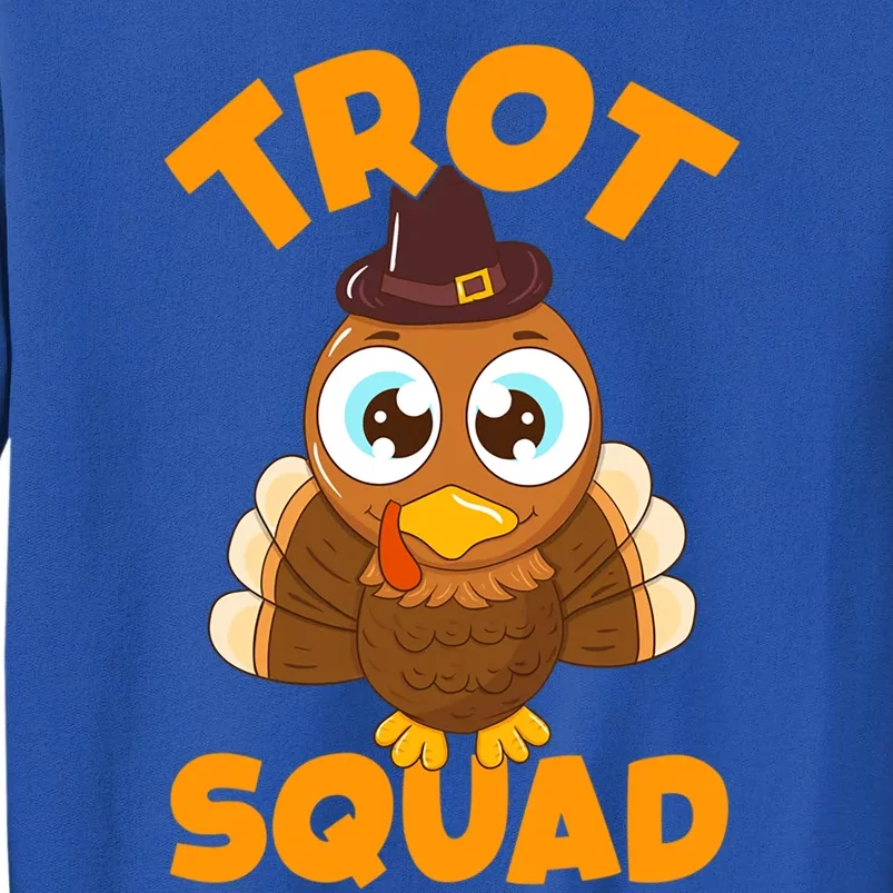 Funny Pilgrim Trot Squad Thanksgiving Turkey Gift Sweatshirt