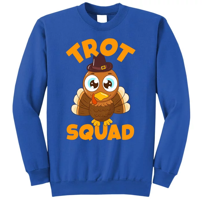 Funny Pilgrim Trot Squad Thanksgiving Turkey Gift Sweatshirt