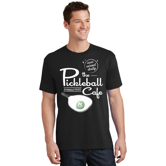 Funny Pickleball - The Pickleball Cafe - Aces Served T-Shirt