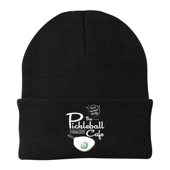 Funny Pickleball - The Pickleball Cafe - Aces Served Knit Cap Winter Beanie