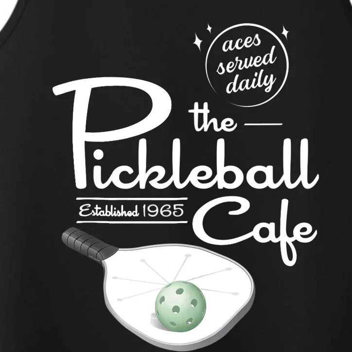 Funny Pickleball - The Pickleball Cafe - Aces Served Performance Tank