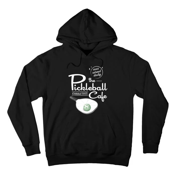 Funny Pickleball - The Pickleball Cafe - Aces Served Tall Hoodie