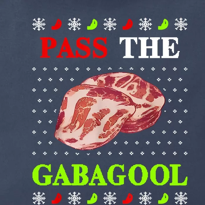 Funny Pass The Gabagool Tacky Ugly Christmas Gabagool Funny Tee Gift Zip Tote Bag