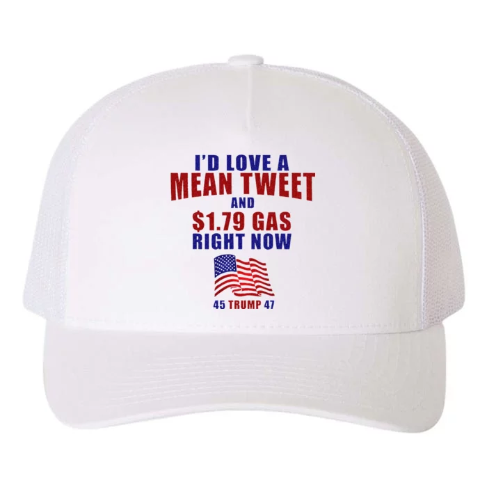 Funny Pro Trump Supporter Id Love A Mean Tweet Gas Prices Yupoong Adult 5-Panel Trucker Hat