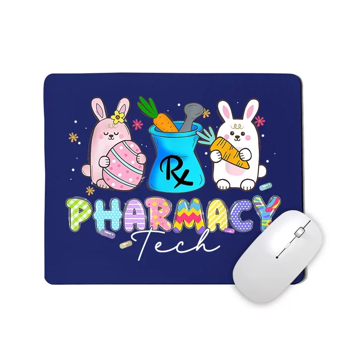 Funny Pharmacy Tech Bunny Pharmacist Happy Easter Day Mousepad