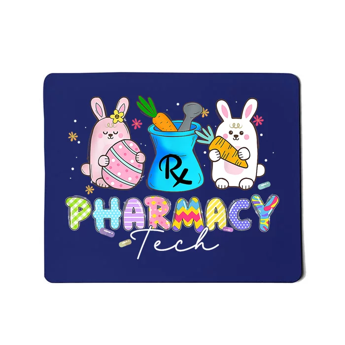 Funny Pharmacy Tech Bunny Pharmacist Happy Easter Day Mousepad