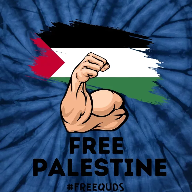 Free Palestine The Power Of The Palestinian Flag Tie-Dye T-Shirt