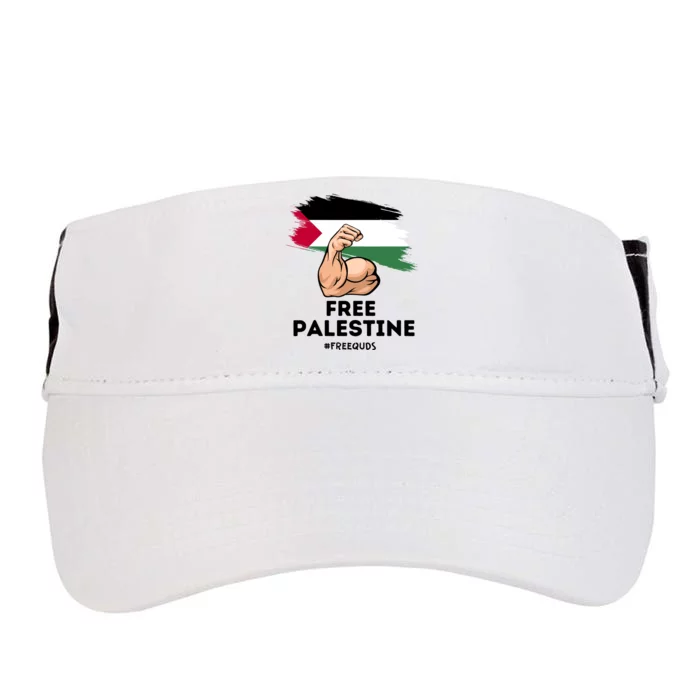 Free Palestine The Power Of The Palestinian Flag Adult Drive Performance Visor