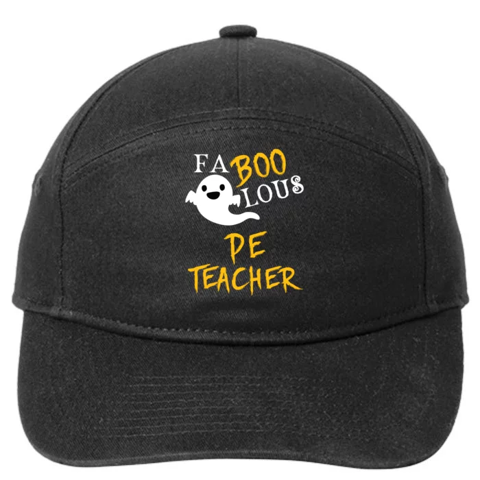 Faboolous Pe Teacher Halloween Physical Education Funny 7-Panel Snapback Hat