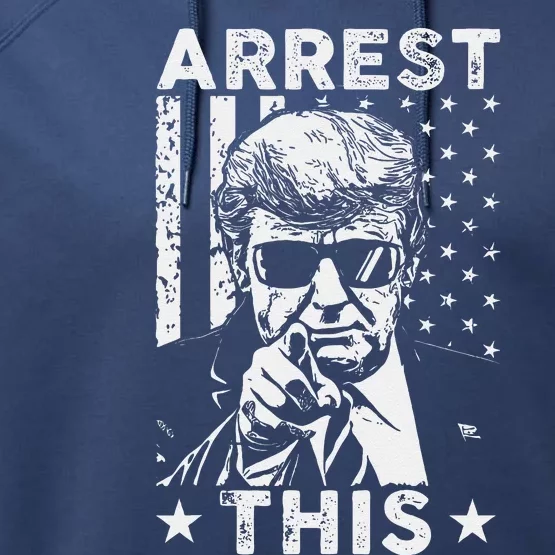 Funny Pro Trump 2024 Trump Arrest This Convicted Felon Performance Fleece Hoodie