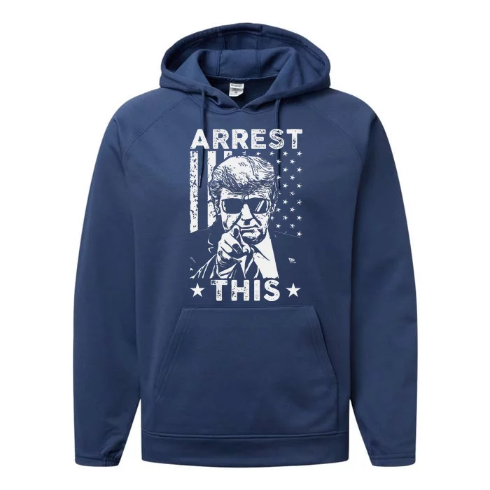 Funny Pro Trump 2024 Trump Arrest This Convicted Felon Performance Fleece Hoodie