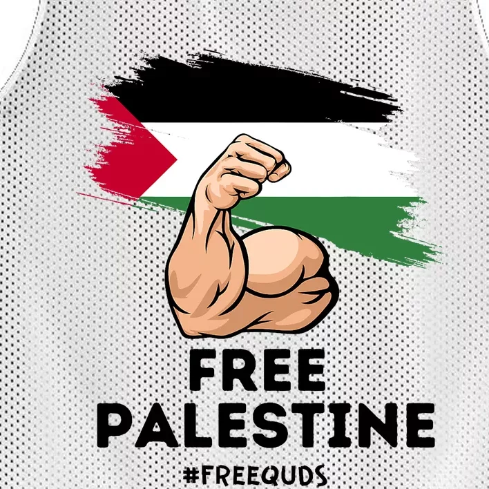 Free Palestine The Power Of The Palestinian Flag Mesh Reversible Basketball Jersey Tank