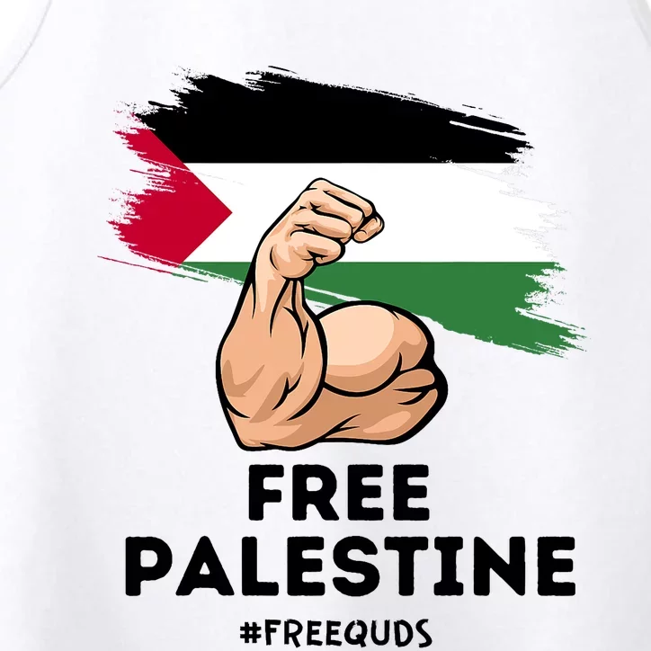 Free Palestine The Power Of The Palestinian Flag Performance Tank